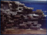 granito plokštės dekoracija akvariume